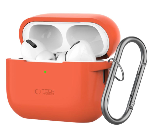 Tech-Protect Silicone Hook do Apple Airpods Pro (1.|2. gen.) neon orange - 1285346 - zdjęcie